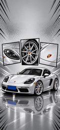 Custom car phone wallpaper created from a vehicle photo