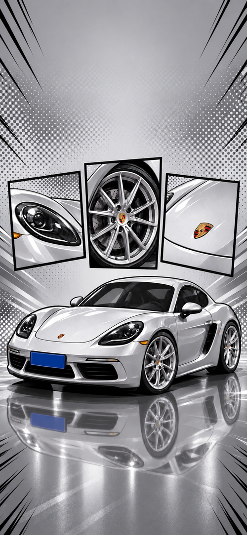 Custom car phone wallpaper created from a vehicle photo